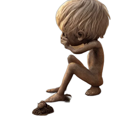 creature, hair, animal, face, 3d render, concept art, photorealistic, fantasy art transparent PNG cut-out