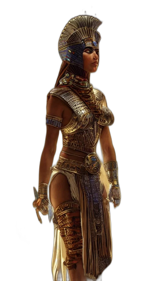 dress, jewelry, staff, sword transparent PNG cut-out