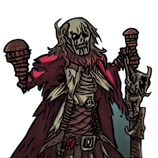 staff, concept art, comic book art, fantasy art, pixel art, red, dark, necromancer transparent PNG cut-out