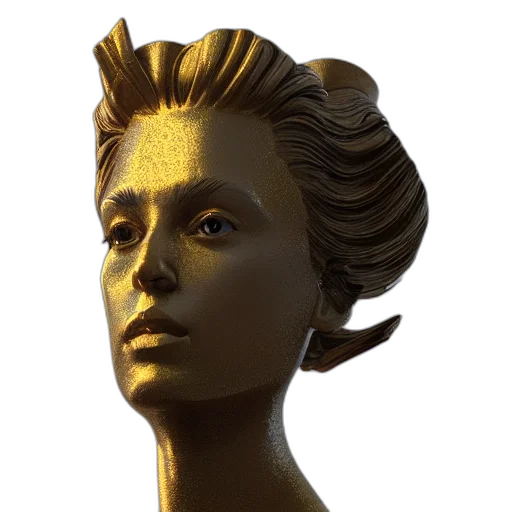 face, crown, staff, mask, 3d render, photorealistic, concept art, fantasy art transparent PNG cut-out