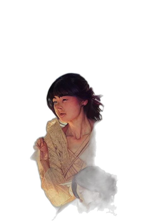staff, dress, jacket, face transparent PNG cut-out