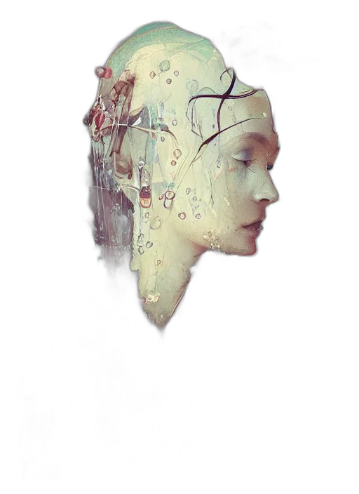 mask, face, robot, crown transparent PNG cut-out