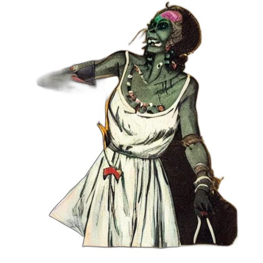 staff, mask, jewelry, dress transparent PNG cut-out
