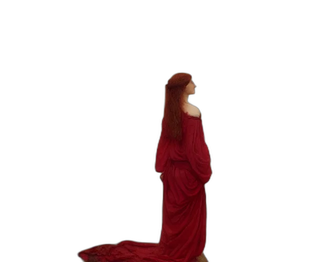dress, staff, crown, jewelry, 3d render, concept art, photorealistic, fantasy art transparent PNG cut-out