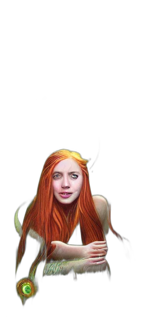 creature, hair, face, dragon transparent PNG cut-out
