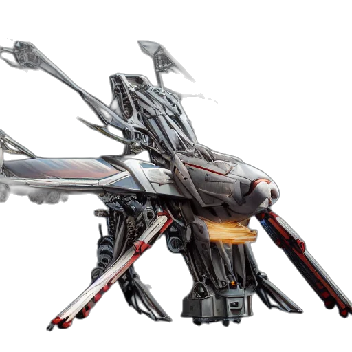 robot, weapon, dragon, concept art transparent PNG cut-out