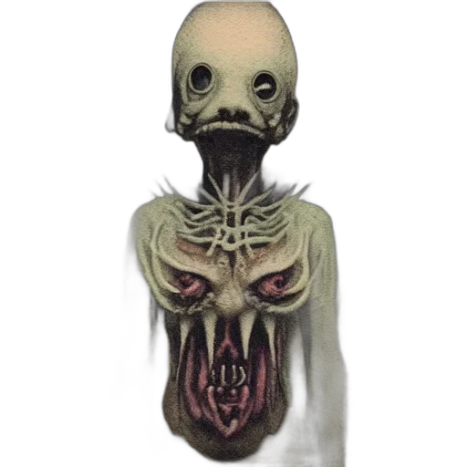 mask, creature, face, staff, concept art, 3d render, photorealistic, pixel art transparent PNG cut-out
