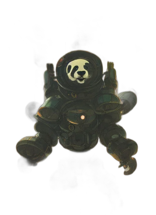 robot, mask, weapon, creature transparent PNG cut-out