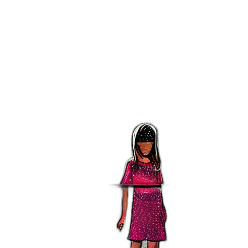 dress, hair, staff, creature, 3d render, cartoon, concept art, pixel art transparent PNG cut-out