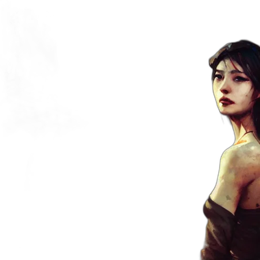 face, dress, comic book art, fantasy art transparent PNG cut-out