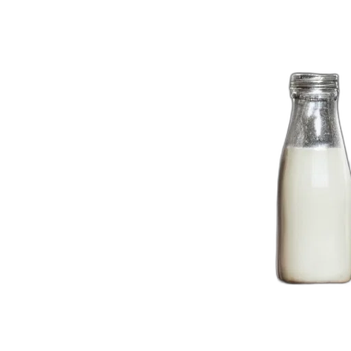 bottle, food, weapon, animal, 3d render, monochrome, milk, inside transparent PNG cut-out