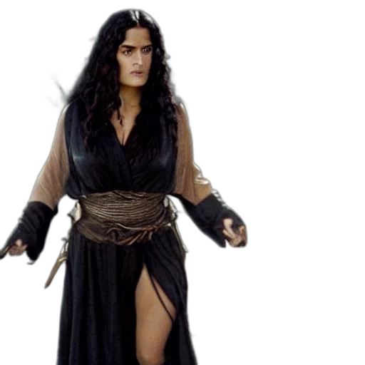 movie, still, salma, hayek, beautiful, wizard, wearing, black transparent PNG cut-out