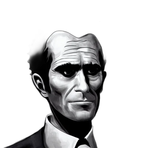 face, staff, robot, comic book art, cartoon, concept art, photorealistic, portrait transparent PNG cut-out