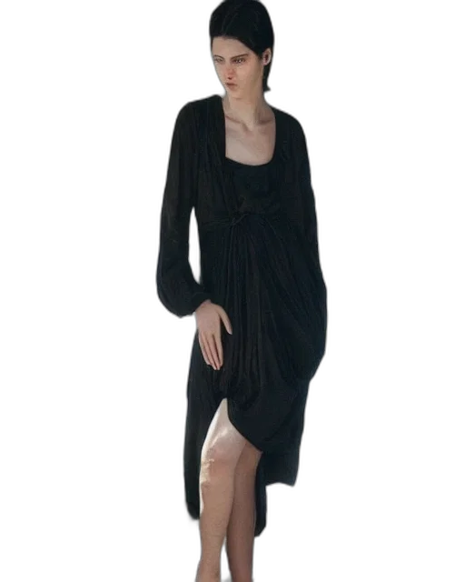 dress, jacket, 3d render, dark transparent PNG cut-out