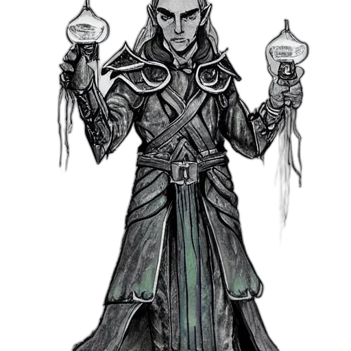 staff, concept art, fantasy art, comic book art, pixel art, monochrome, green, dark transparent PNG cut-out