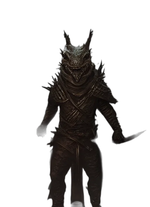 dragon, creature, staff, mask, concept art, fantasy art, 3d render, pixel art transparent PNG cut-out