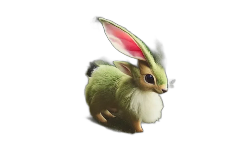 creature, animal, hat, staff, concept art, pixel art, 3d render, fantasy art transparent PNG cut-out