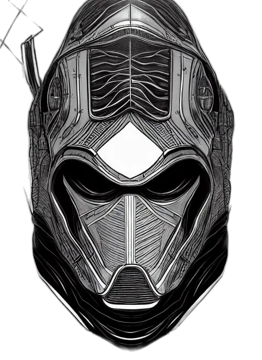 mask, face, robot, jacket transparent PNG cut-out