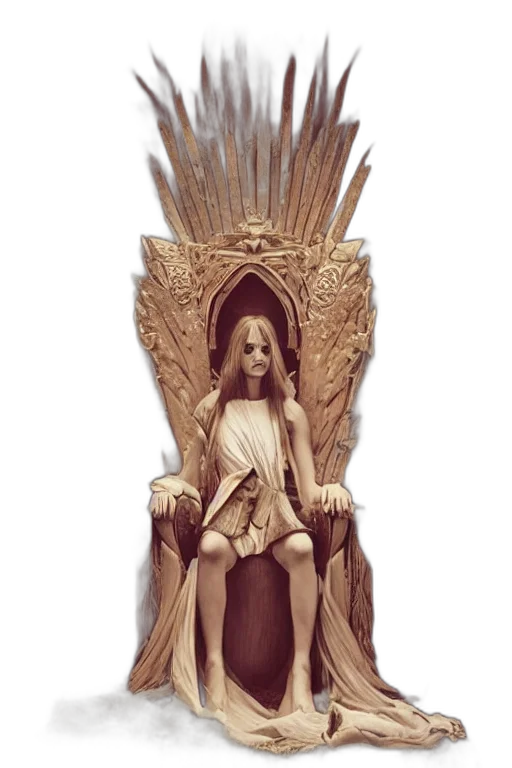 crown, staff, furniture, sword, concept art, fantasy art, 3d render, pixel art transparent PNG cut-out