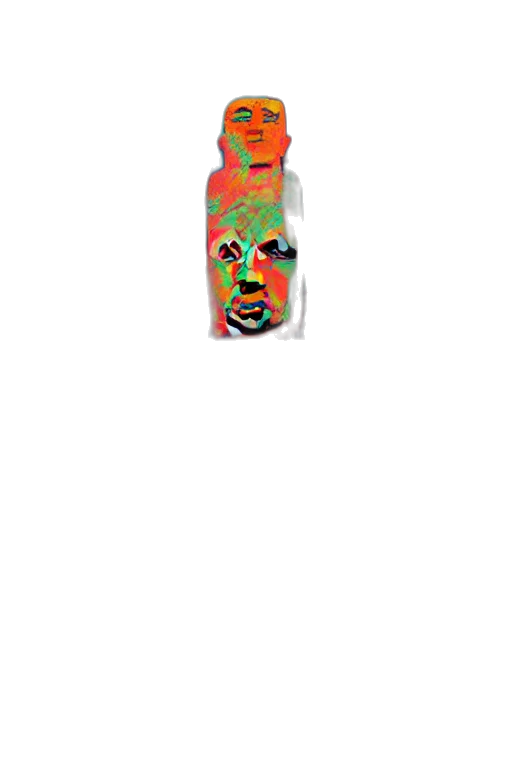 bottle, mask, face, robot, 3d render, pixel art, vaporwave, photorealistic transparent PNG cut-out