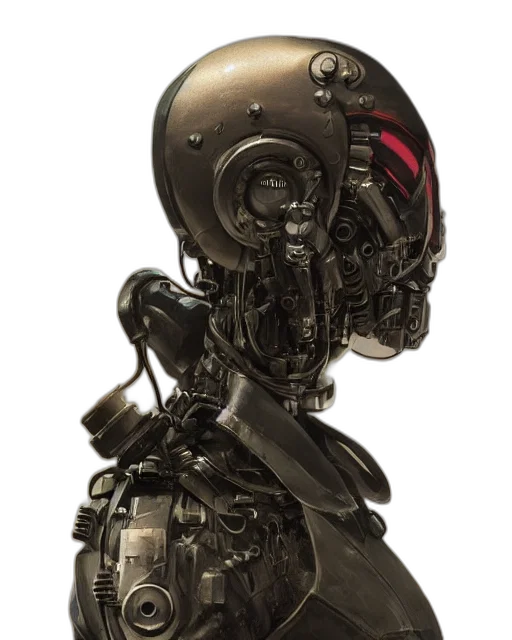 robot, mask, face, cyberpunk transparent PNG cut-out