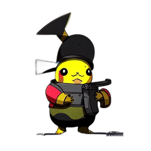 weapon, staff, animal, pixel art transparent PNG cut-out