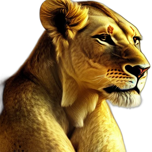 animal, crown, jewelry, photorealistic transparent PNG cut-out