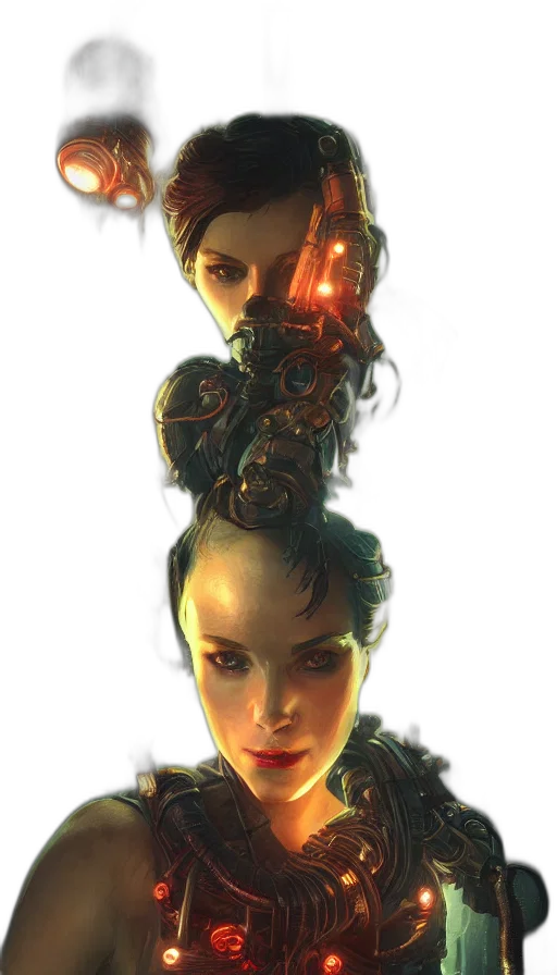 crown, mask, face, robot transparent PNG cut-out