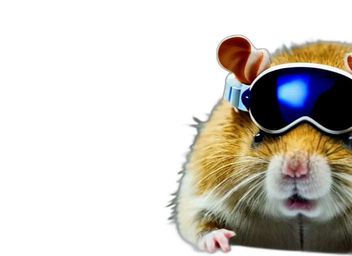 animal, hat, creature, cyberpunk, 3d render, photorealistic, concept art, film transparent PNG cut-out
