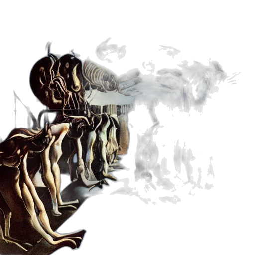 mask, concept art, fantasy art, comic book art, photorealistic, fog, fire, forest transparent PNG cut-out