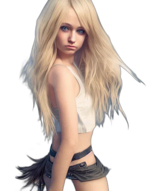 hair, fantasy art, concept art, photorealistic transparent PNG cut-out