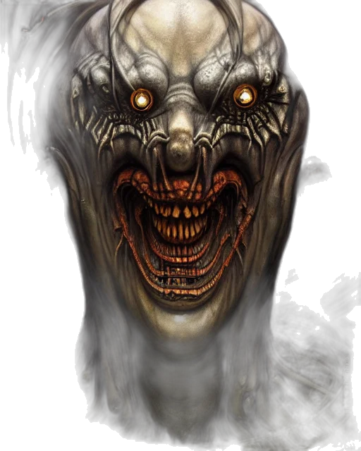 face, mask, creature, staff, concept art, fantasy art, photorealistic, comic book art transparent PNG cut-out