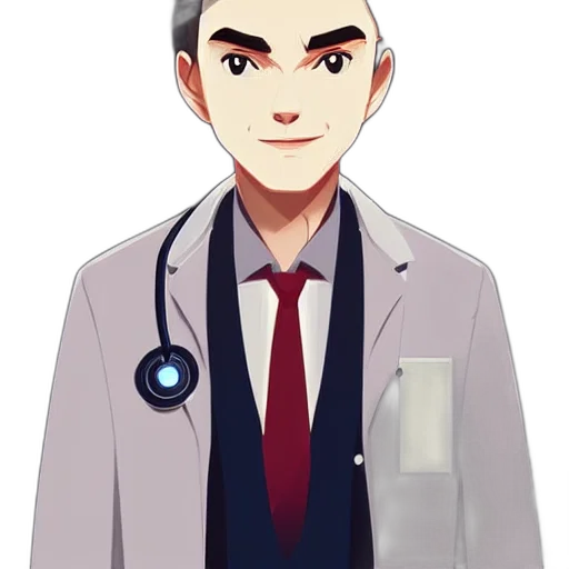 staff, face, cartoon, pixel art transparent PNG cut-out