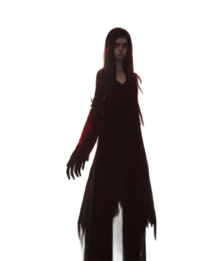 dress, creature, staff, jacket, concept art, 3d render, fantasy art, photorealistic transparent PNG cut-out