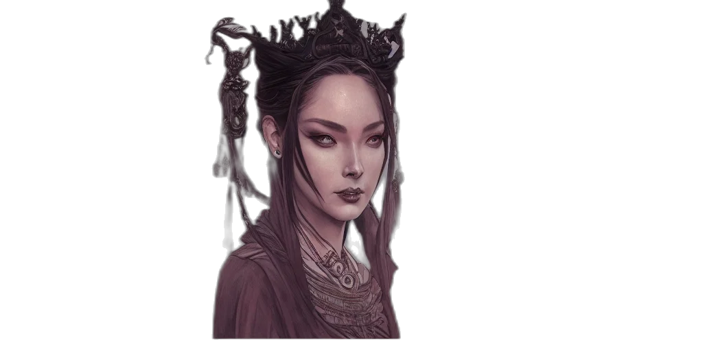 crown, dragon, face, staff, fantasy art, photorealistic, concept art, pixel art transparent PNG cut-out
