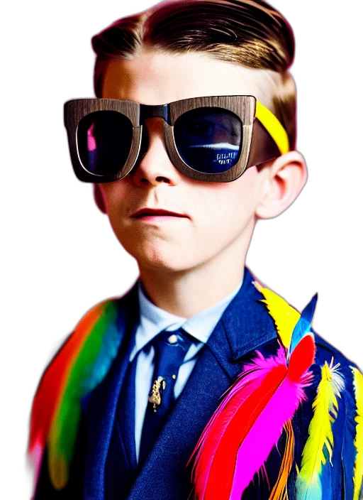 jacket, staff, face, mask, photorealistic, 3d render, cartoon, neon transparent PNG cut-out