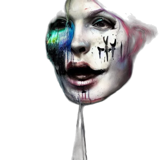 mask, face, umbrella, creature, concept art, photorealistic, watercolor, fantasy art transparent PNG cut-out