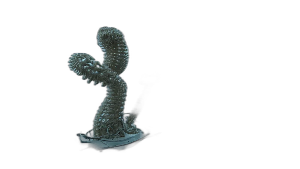 dragon, creature, sword, robot transparent PNG cut-out