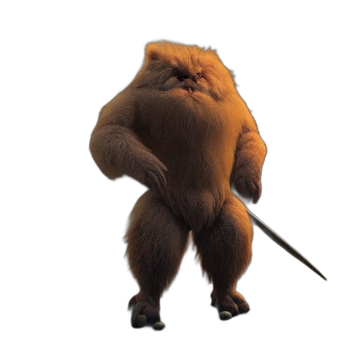 staff, animal, creature, weapon, concept art, 3d render, fantasy art, stayl transparent PNG cut-out