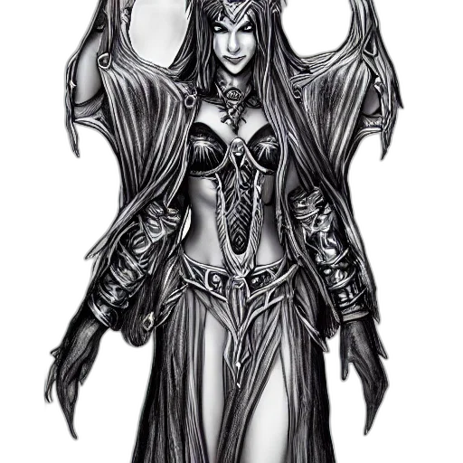 dress, fantasy art, concept art, comic book art transparent PNG cut-out