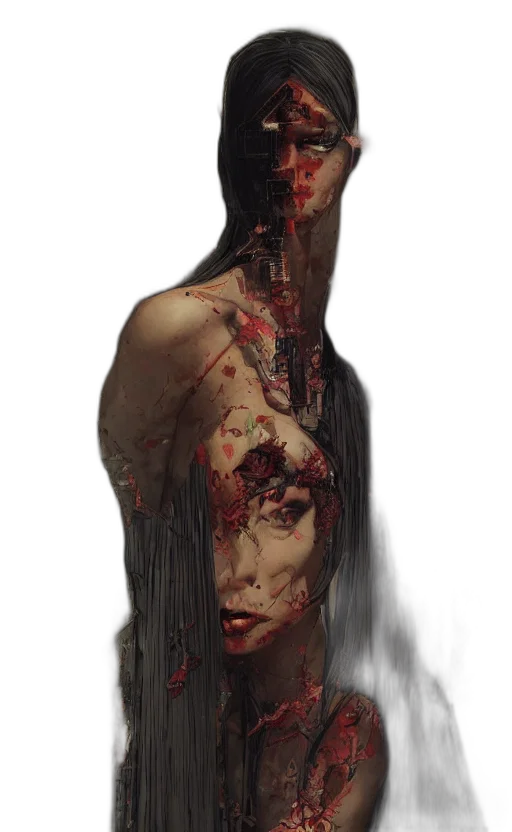 face, mask, creature, dress transparent PNG cut-out