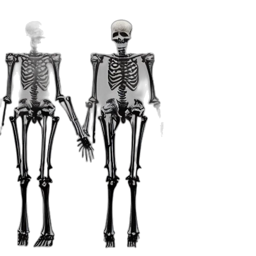 robot, concept art, 3d render, skeletal, android, gun, head, swords transparent PNG cut-out