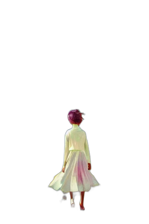 dress, staff, hair, robot, 3d render, concept art, watercolor, photorealistic transparent PNG cut-out