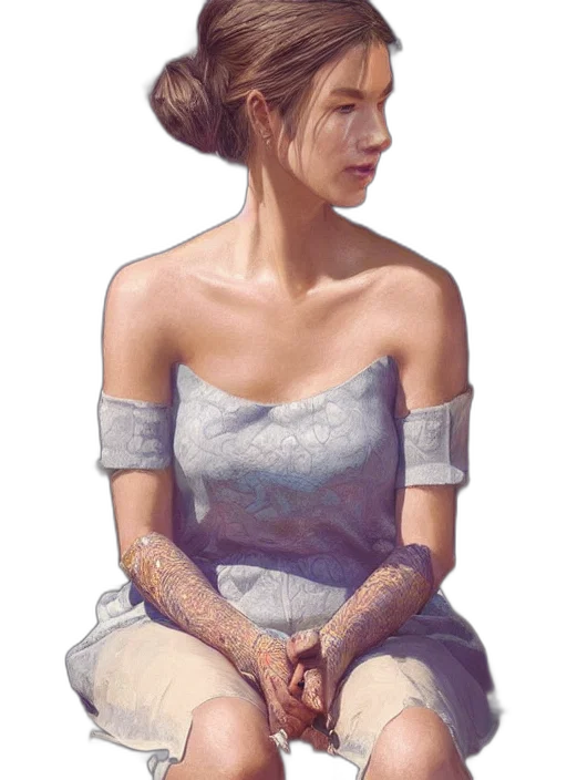dress, face, jewelry, crown transparent PNG cut-out