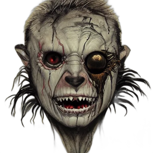 mask, face, creature, staff transparent PNG cut-out