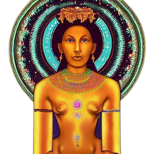 jewelry, crown, fantasy art, pixel art, concept art, golden, cosmic, deity transparent PNG cut-out
