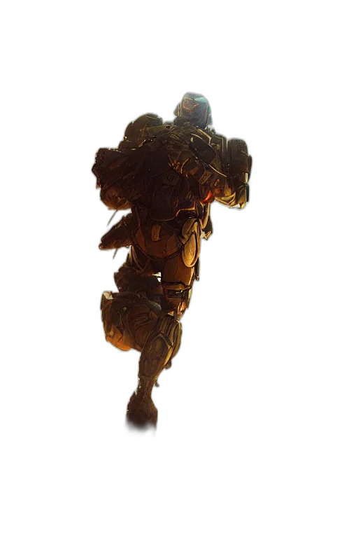 robot, staff, weapon, creature, concept art, 3d render, fantasy art, pixel art transparent PNG cut-out
