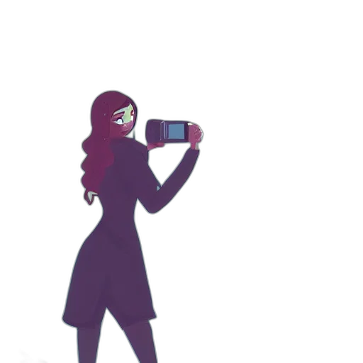 dress, staff, face, weapon, cartoon, pixel art, concept art, comic book art transparent PNG cut-out