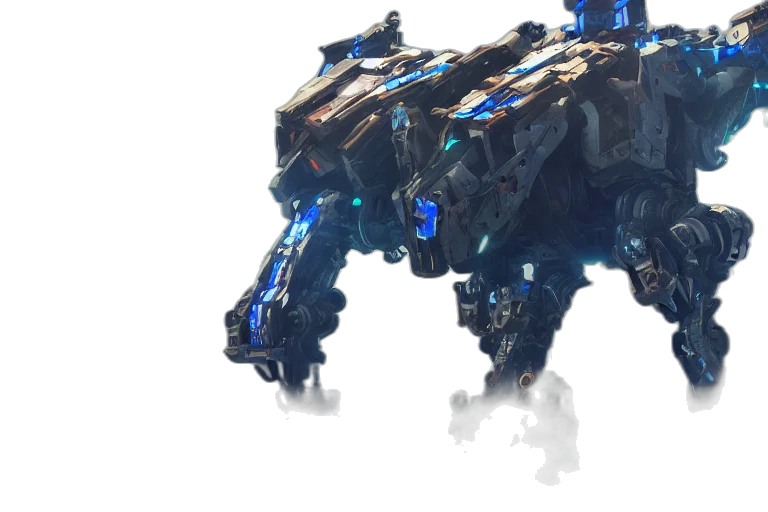 robot, dragon, weapon, creature transparent PNG cut-out