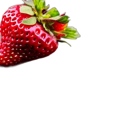 food, crown, flower, hat, photorealistic, 3d render, red, strawberry transparent PNG cut-out